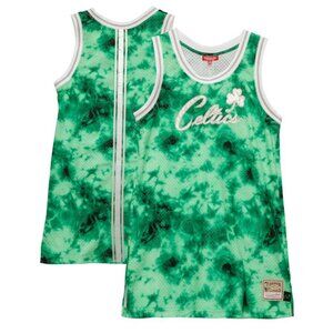 NEW Boston Celtics Mitchell & Ness Women's Hardwood Classics Galaxy Jersey Tank